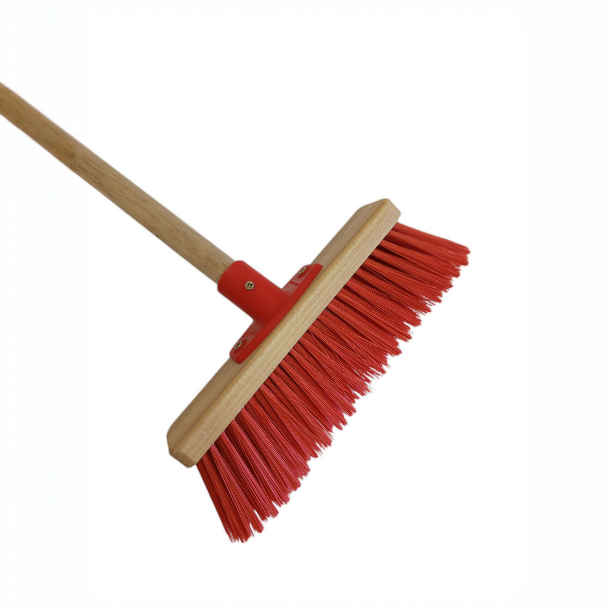 Kinderstraßenbesen mit Stielhalter rot