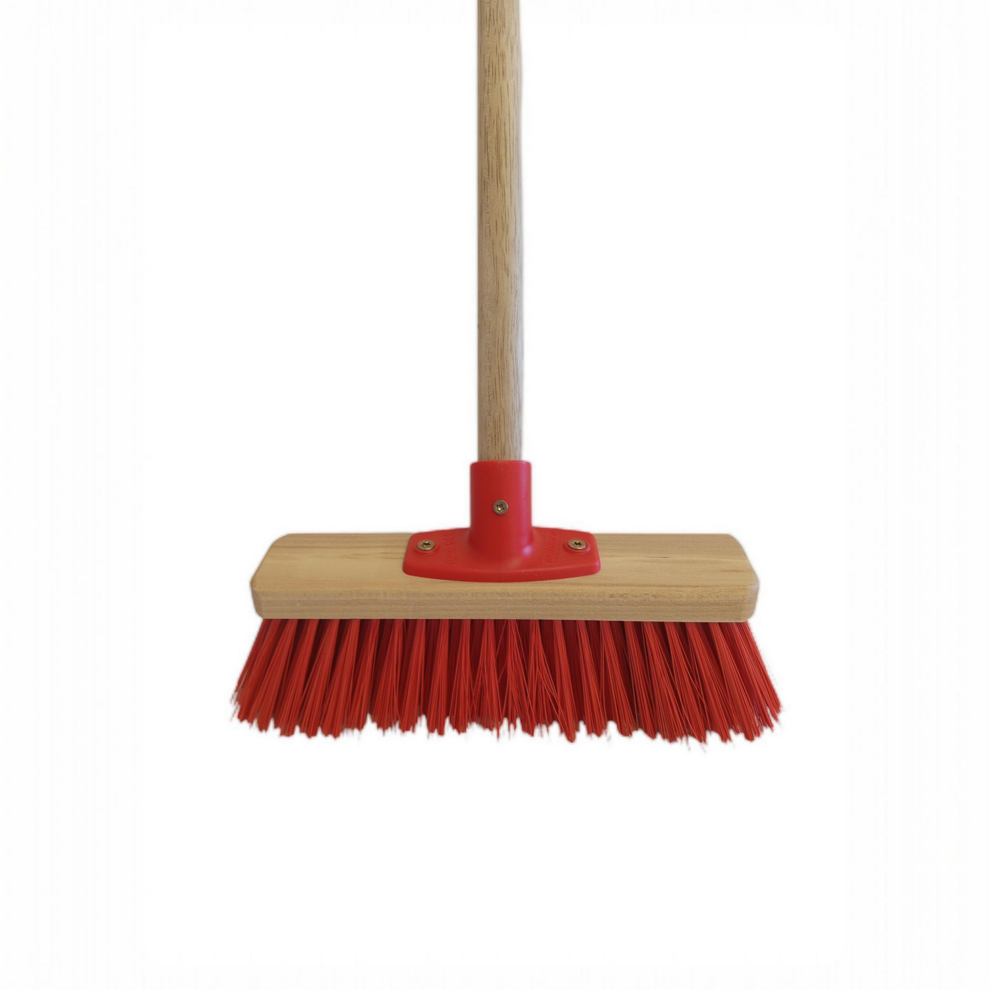 Kinderstraßenbesen mit Stielhalter rot