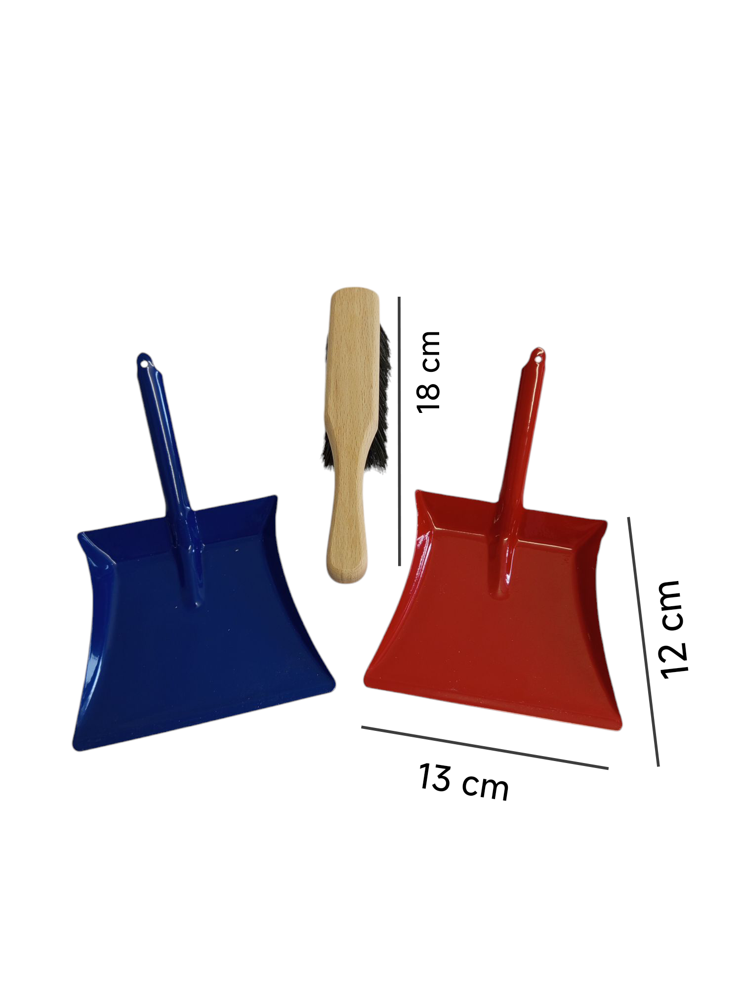 kleines Kinderkehrset mit Metallschaufel