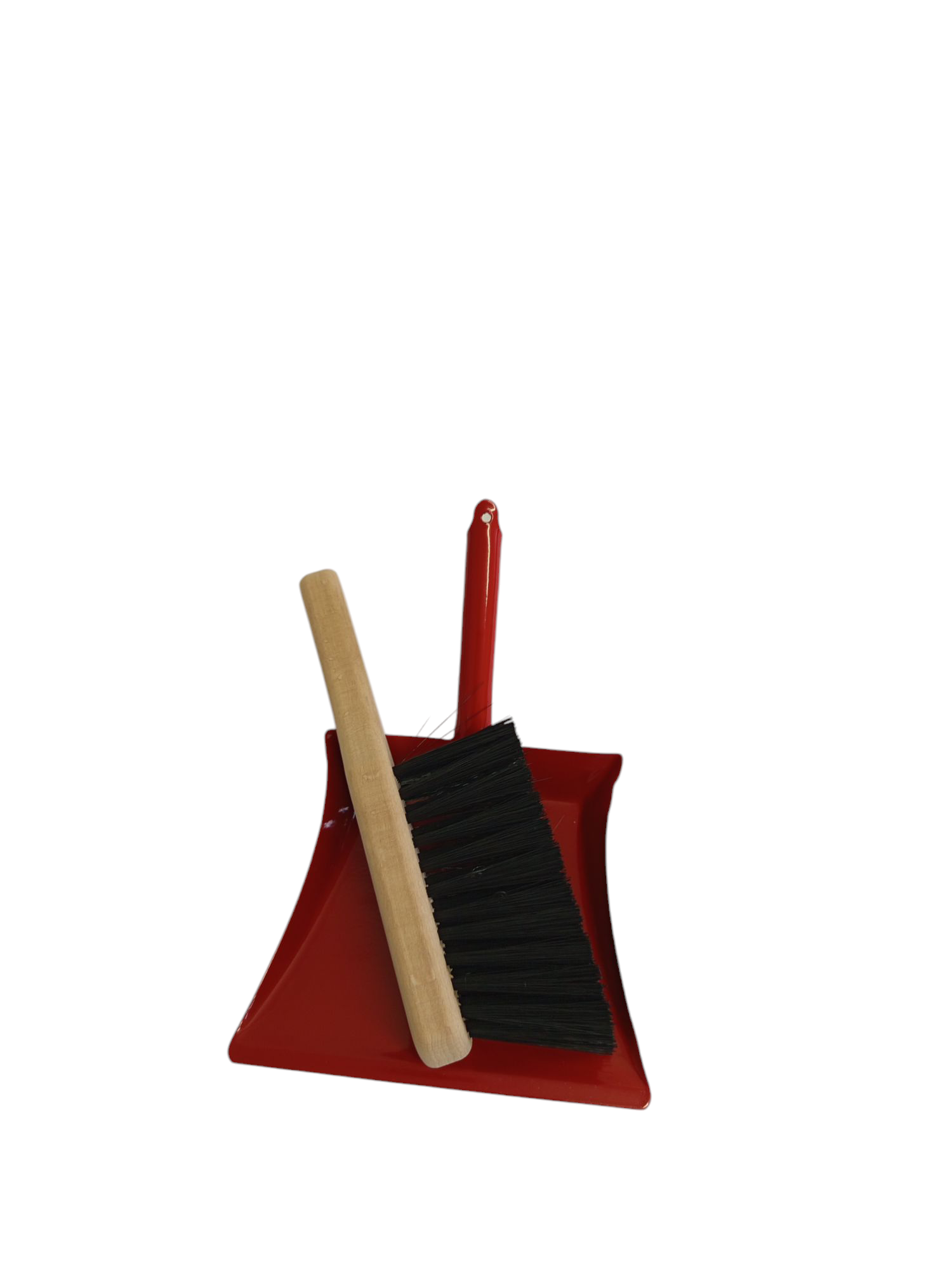 kleines Kinderkehrset mit Metallschaufel